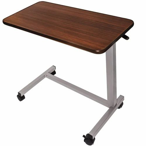 Overbed Table with Wooden Top