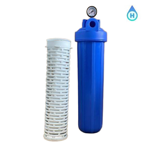 20 Inch Full Virgin Blue Bag Filter Assembly - Polypropylene Material, 20 Inch Size, Blue Color | Optimal Filtration for RO Systems, 1-Year Warranty