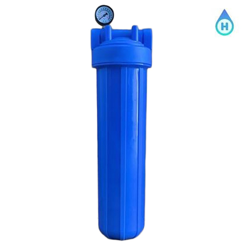 20 Inch Full Virgin Blue Bag Filter Assembly - Polypropylene, 20 Inch Size, Virgin Blue Color | Reliable Filtration for RO Systems, 1-Year Warranty