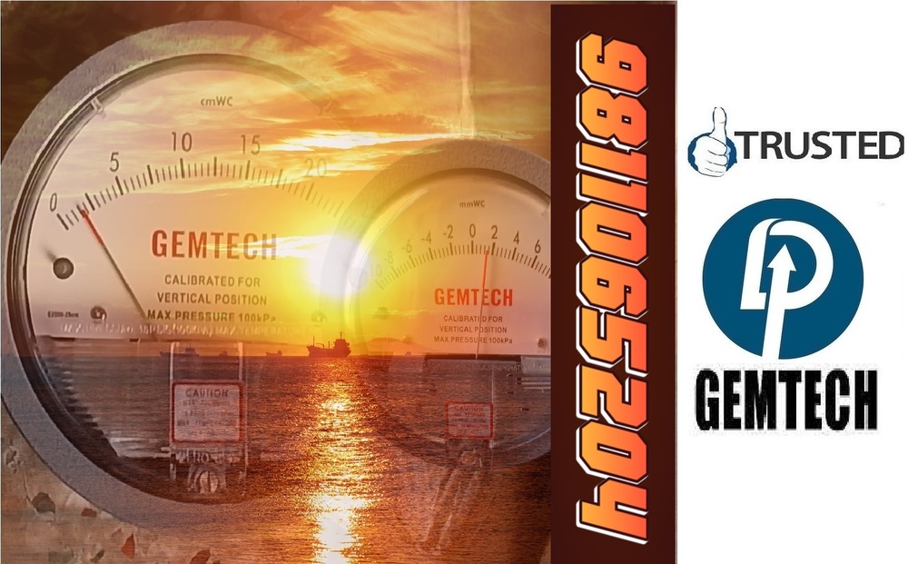 Gemtech Differential Pressure Gauges Wholesalers India By Yamunanagar (Haryana) - Accuracy: +-2% Of Full Span At 70 (21 (+-3% On -0