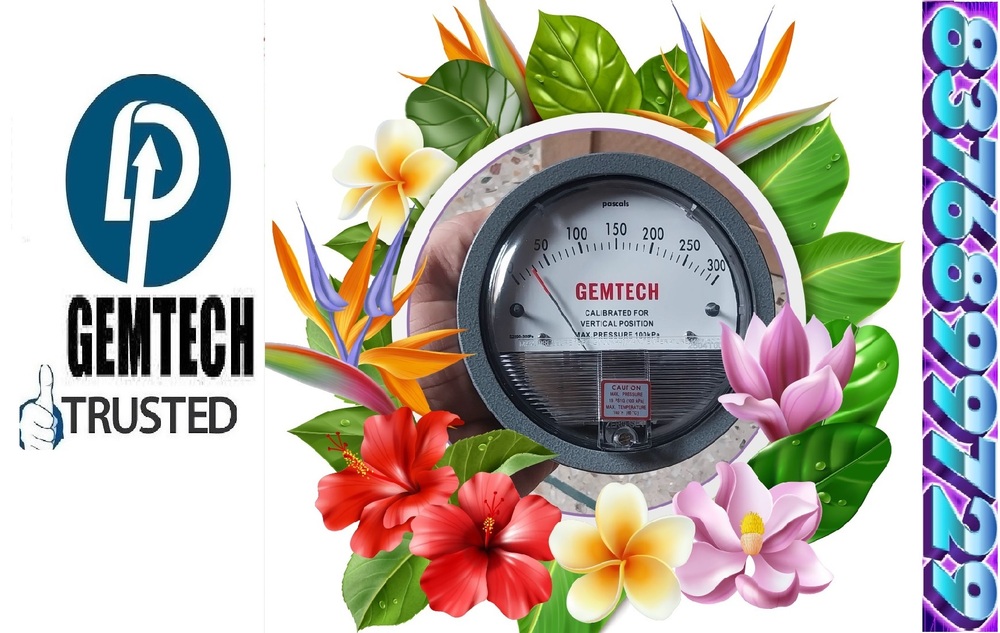 Gemtech Differential Pressure Gauges Wholesalers India By Yamunanagar (Haryana) - Accuracy: +-2% Of Full Span At 70 (21 (+-3% On -0