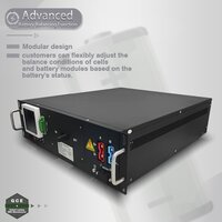 GCE 3U 165S 528V 125A BMS with HMI master slave bms for ESS UPS