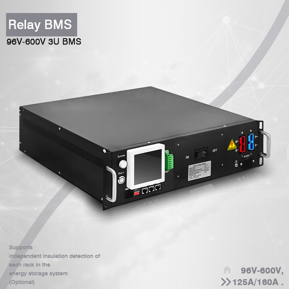 GCE 3U 165S 528V 125A BMS with HMI master slave bms for ESS UPS