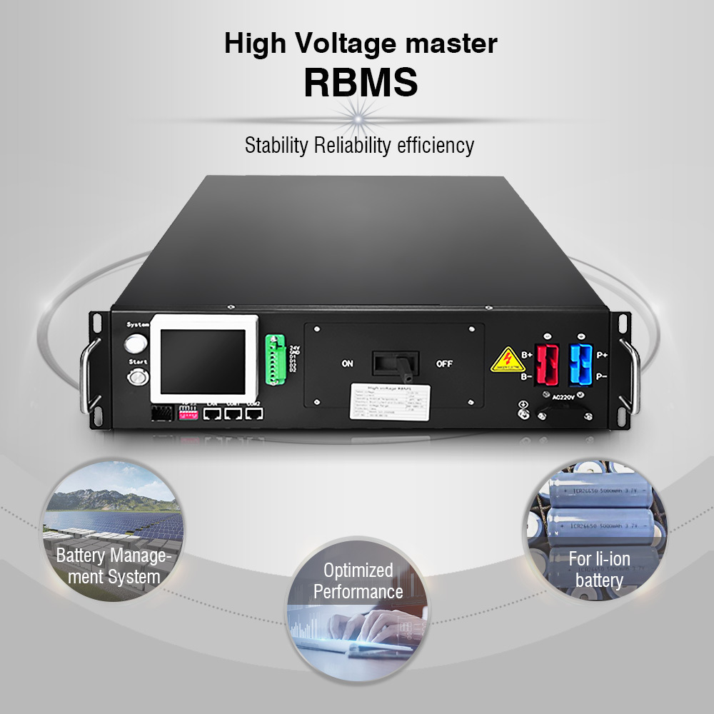 GCE 3U 165S 528V 125A BMS with HMI master slave bms for ESS UPS