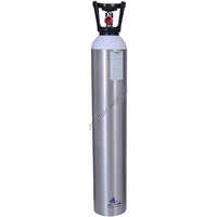 Aluminium Oxygen Cylinder With Valve - Color: Silver