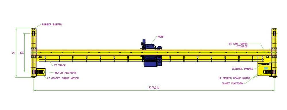 Single Girder Eot Crane - Application: Storage Yard