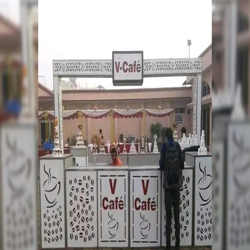 Illuminated Food Kiosk - Material: Stainless Steel