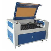 Mdf Laser Cutting Machine - 220v, White And Blue Color | Automatic Cnc System, Eco-friendly, High Efficiency, Water Cooling Mode