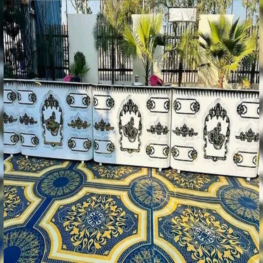 Floral canopy wedding counter