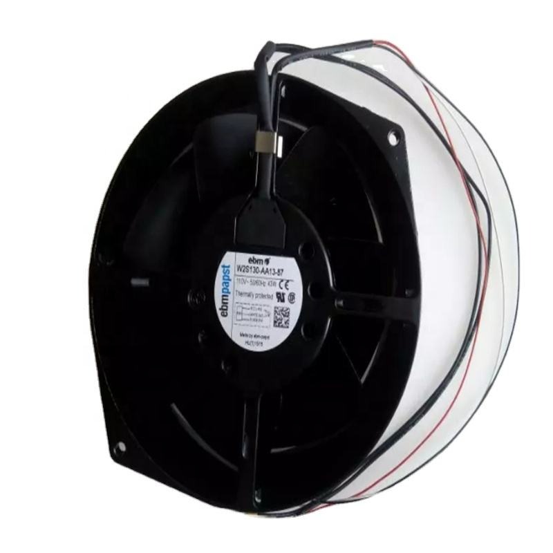 Ebmpapst W2S130-AA13-87 110V AC 47W Motor M2S052-CA 3250RPM 130mm UPS Control Cabinet Compact Axial Cooling Fan