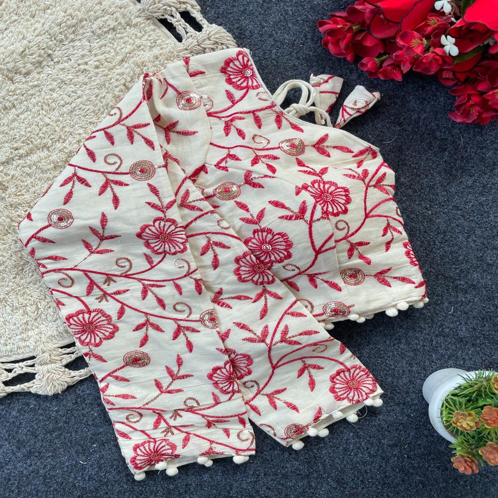 Indian Designer Pure Khadi cotton Blouse