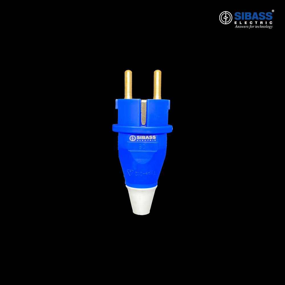 16A 2PIN PLUG BLUE