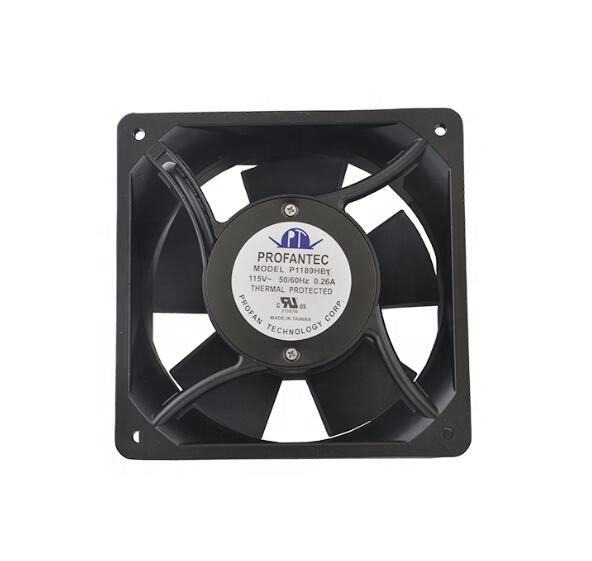 PROFANTEC P1189HBT 115V AC 170x150x55mm 0.26A 25/30W 300/350CFM High Temperature Resistant Radiator Cabinet Axial Cooling Fan