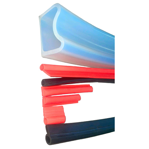 Extruded Rubber Profile - Color: White