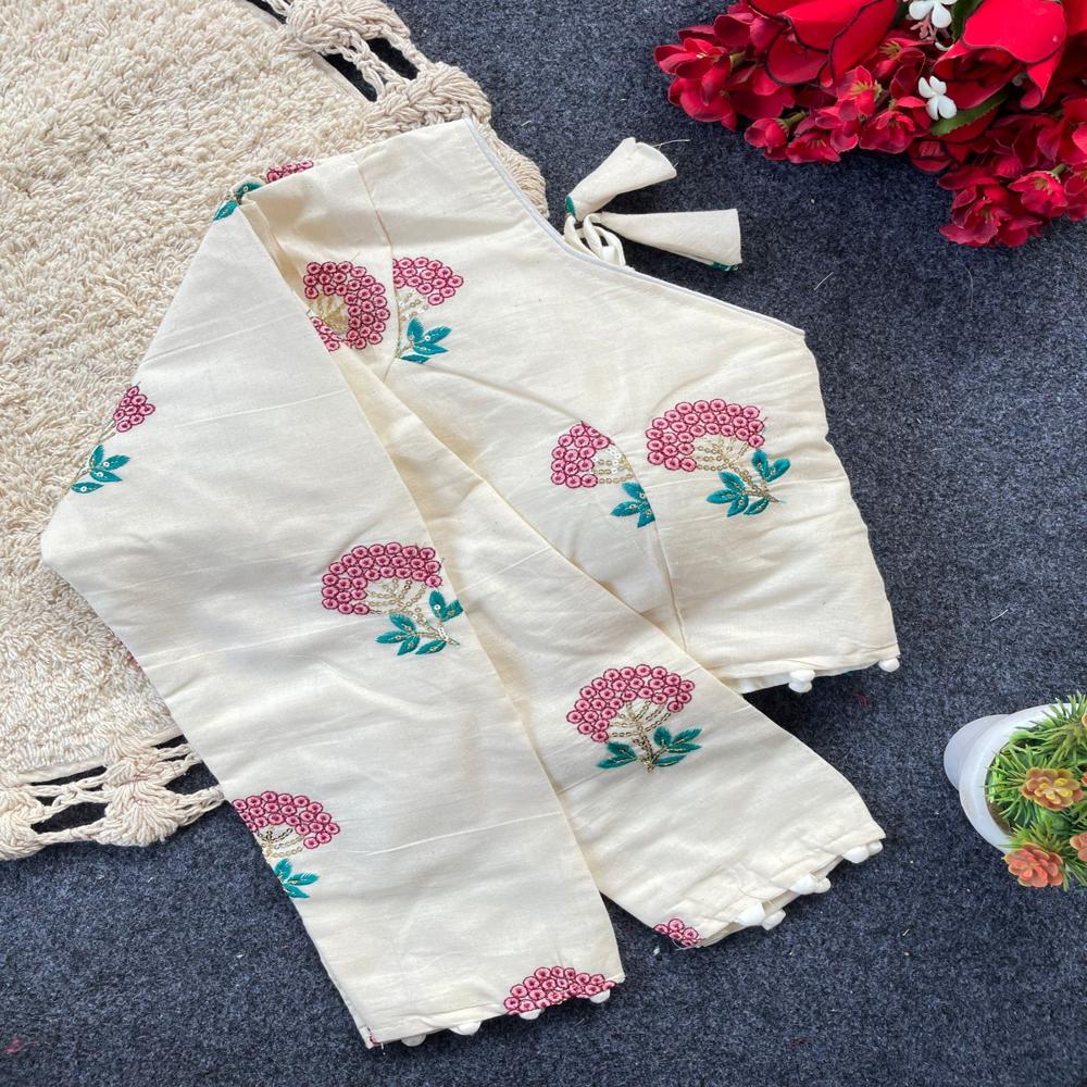 Stylish Designer Pure Khadi Cotton Blouse