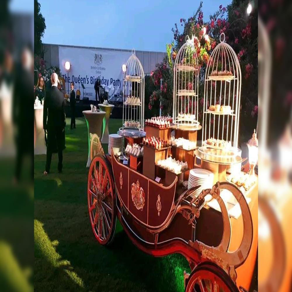 Ethnic stage buffet counter