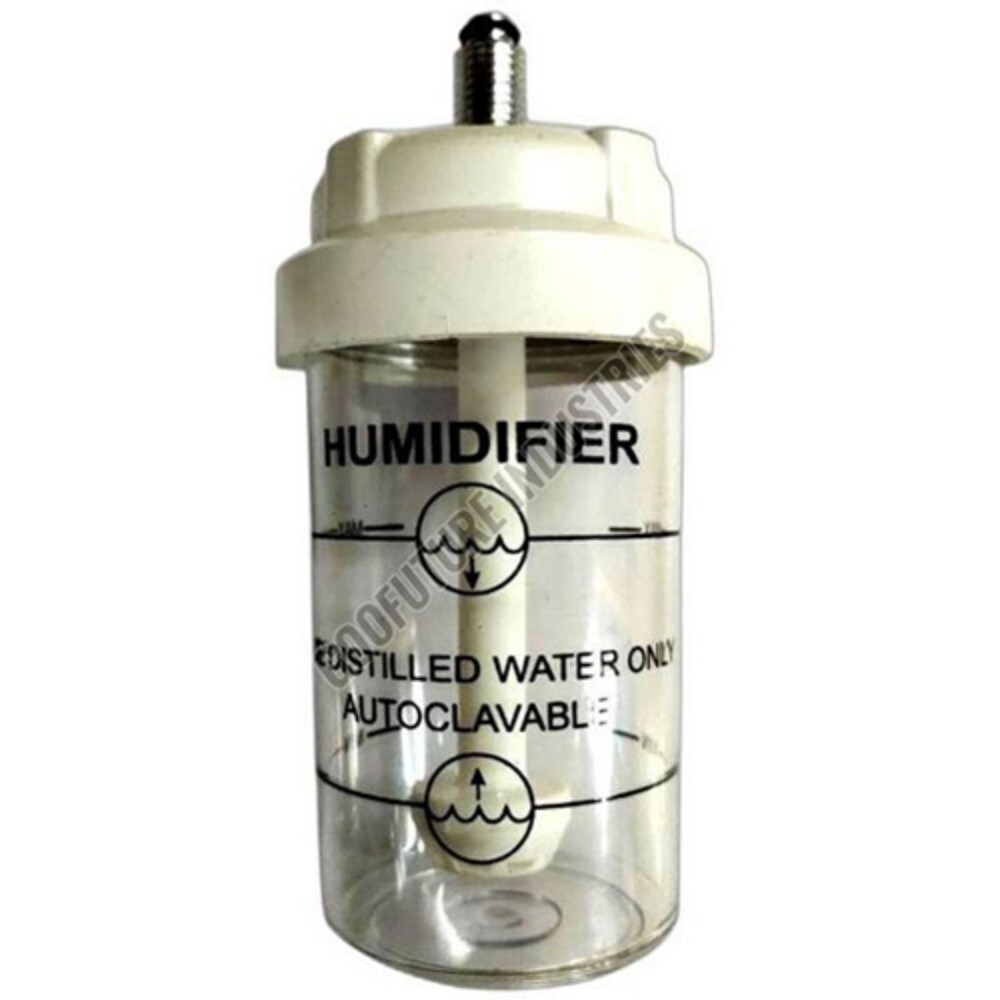 Oxygen Humidifier Bottle - Capacity: 200 Milliliter (Ml)