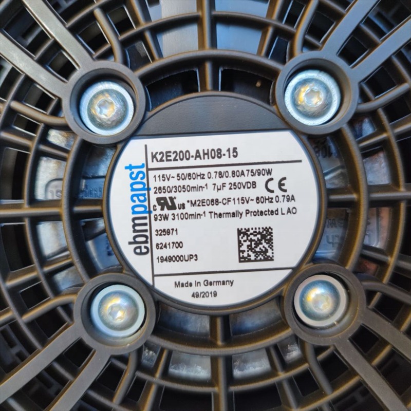 Ebmpapst K2E200-AH08-15 SK3243.110 115V AC 50/60HZ 0.78A/0.8A 200mm 75/90W 2650/3050RPM Rittal Cabinet Axial Cooling Fans