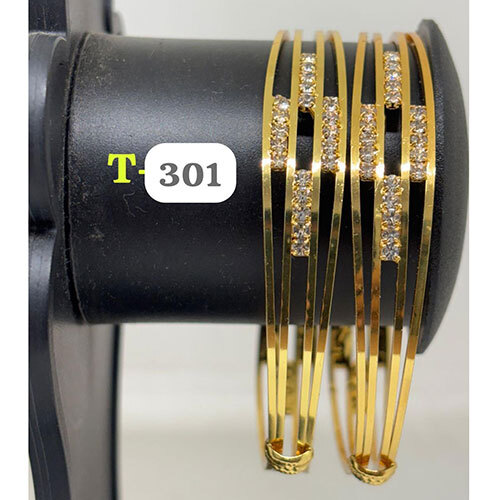 T 301 Brass Bangles, Gold Plated  Brass Bangles
