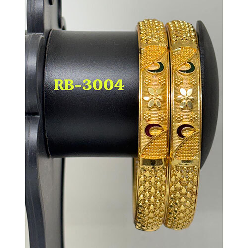 RB 3004 Brass Bangles, Gold Plated  Brass Bangles