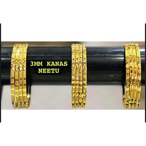 Neetu Brass Bangles, Gold Plated Brass Bangles - Feature: Fashion