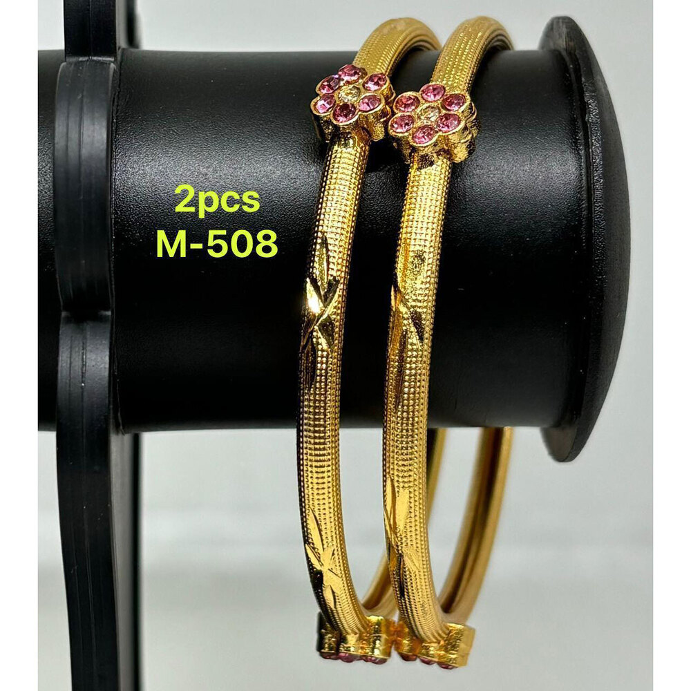 M 508 Brass Bangles, Gold Plated  Brass Bangles