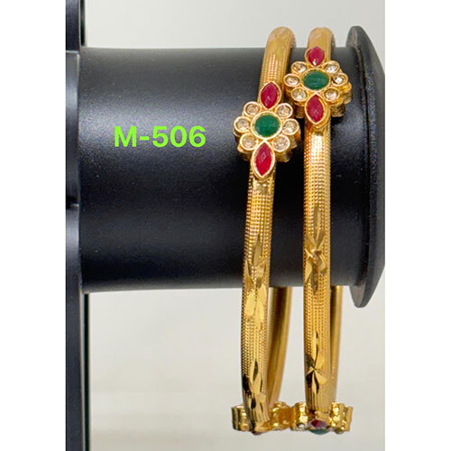 M 506 Brass Bangles, Gold Plated  Brass Bangles