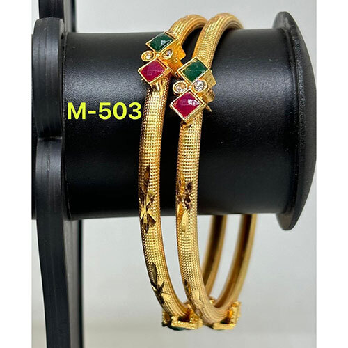 M 503 Brass Bangles, Gold Plated  Brass Bangles