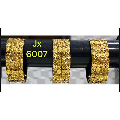 JX 6007 Brass Bangles, Gold Plated  Brass Bangles