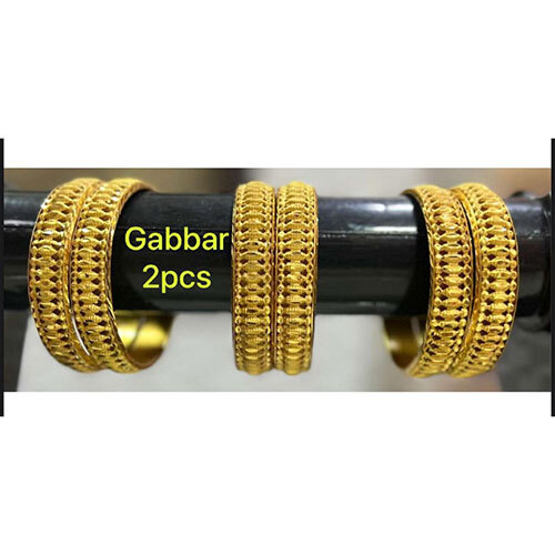 Gabbar Brass Bangles, Gold Plated  Brass Bangles