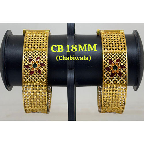 CB 18MM Brass Bangles, Gold Plated  Brass Bangles