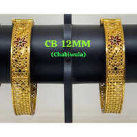 Cb 12mm Brass Bangles, Gold Plated  Brass Bangles - Feature: Fashion