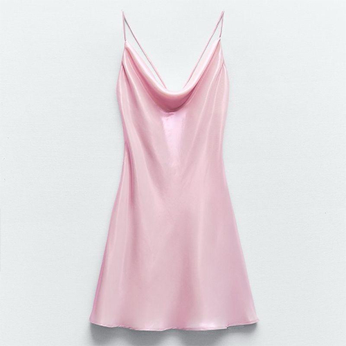 Tickle Me Pink Satin Camisole