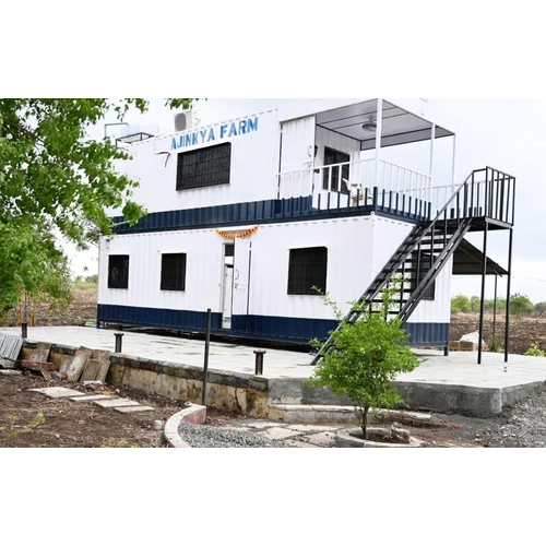 Mild steel double story portable cabin