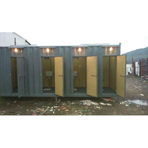 4 Compartments GI Portable Toilet