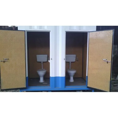 2 Compartments GI Portable Toilet
