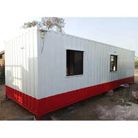 10x12 Feet Stainless Steel Portable Office Cabin - Color: White And Grey