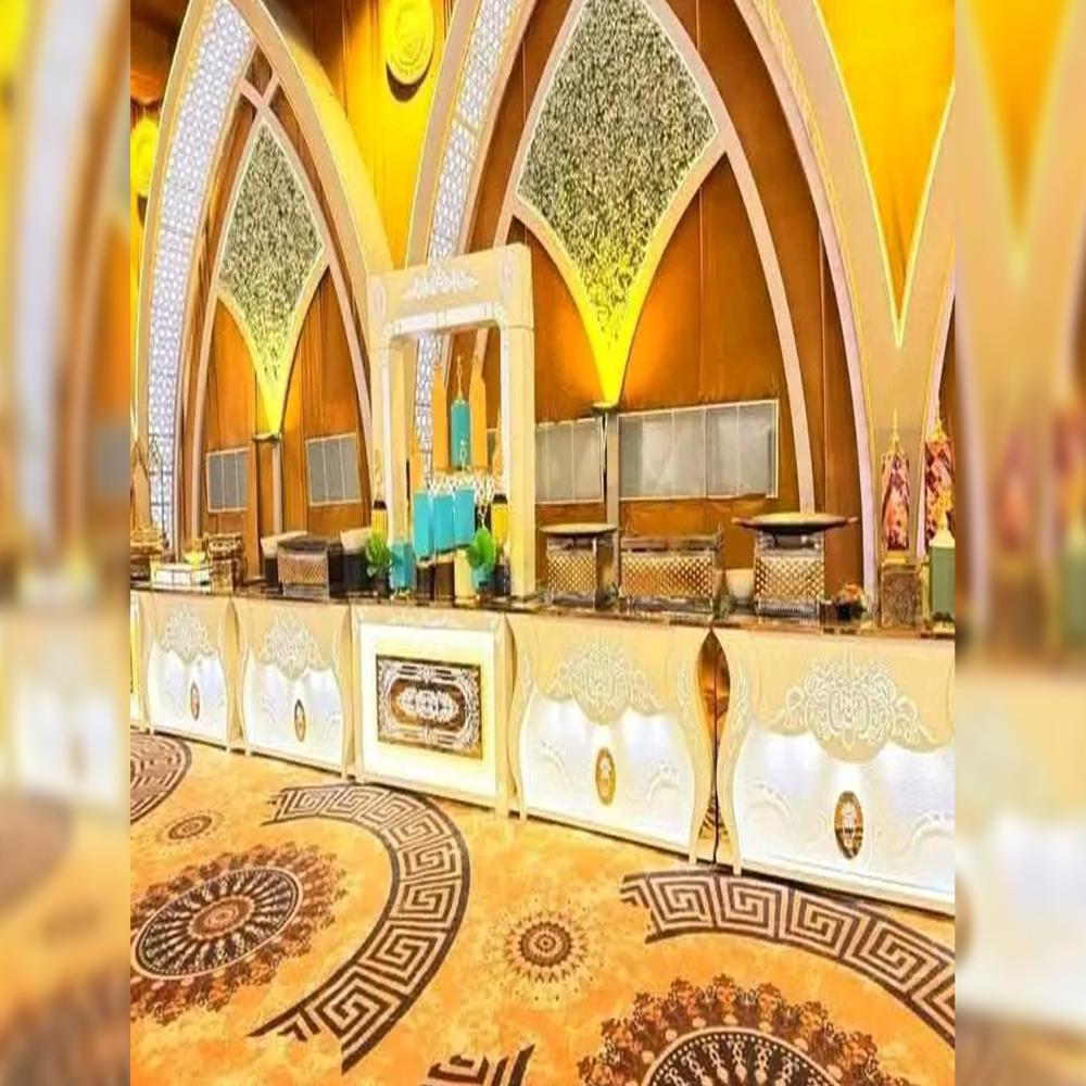 Graceful wedding buffet counter