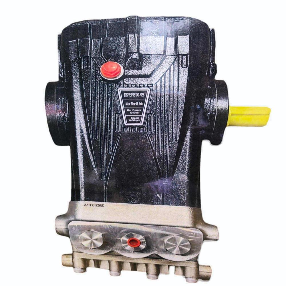 1000 Bar Triplex High Pressure Pump - Color: Black