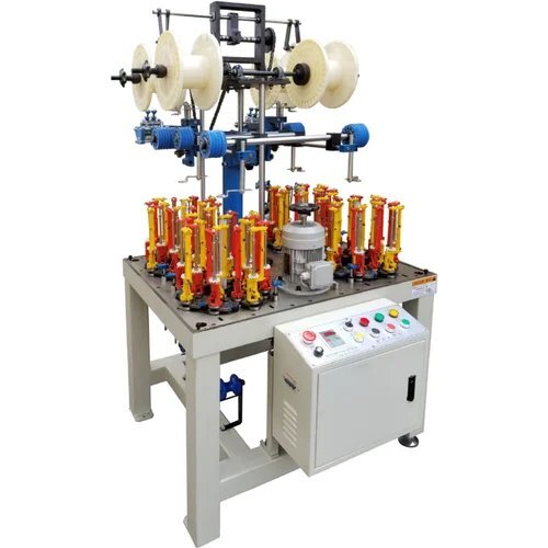 90-16-4 High Speed Braiding Machine - Color: Silver Yellow
