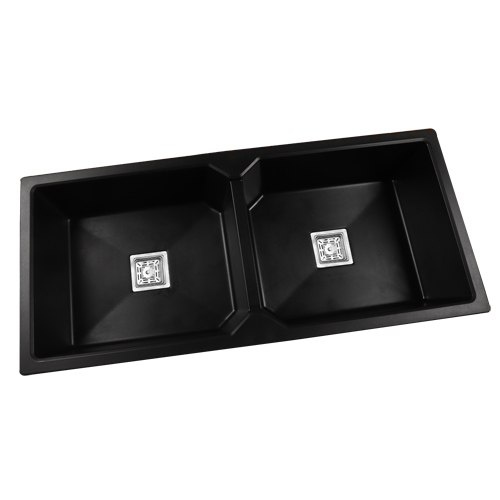 Quartz Granite Kitchen Sink Double Bowl