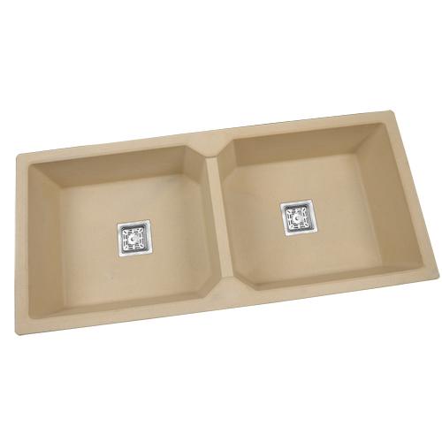 37x18x9.25 inch Quartz Granite Kitchen Sink Double Bowl