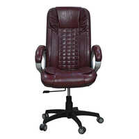 Vega Ergonomic High Back Leatherette Boss Chair For Office - Color: Brown