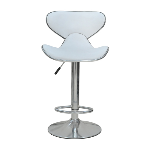 White Rotatable Bar Stool