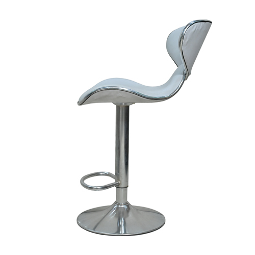 White Rotatable Bar Stool