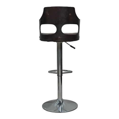 Brown Rotatable Bar Stool