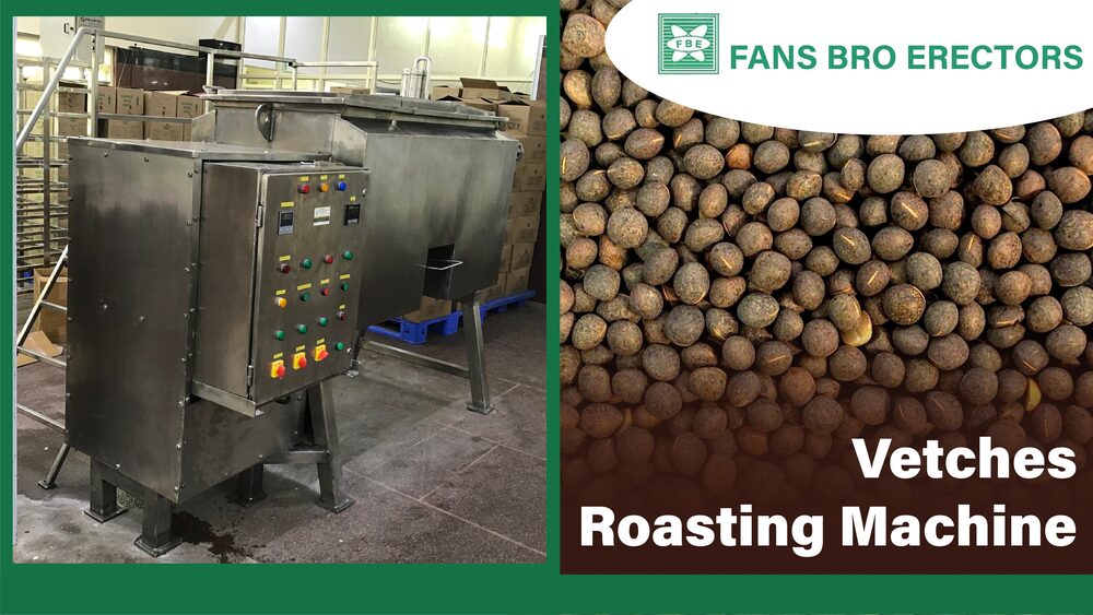 Vetches Roasting Machine - Capacity: 50 To 10