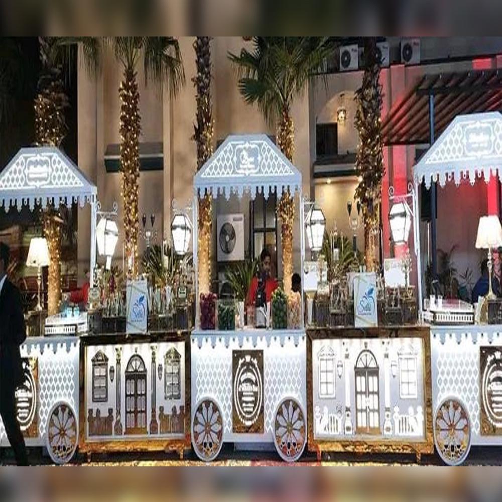 Crystal crown buffet counter