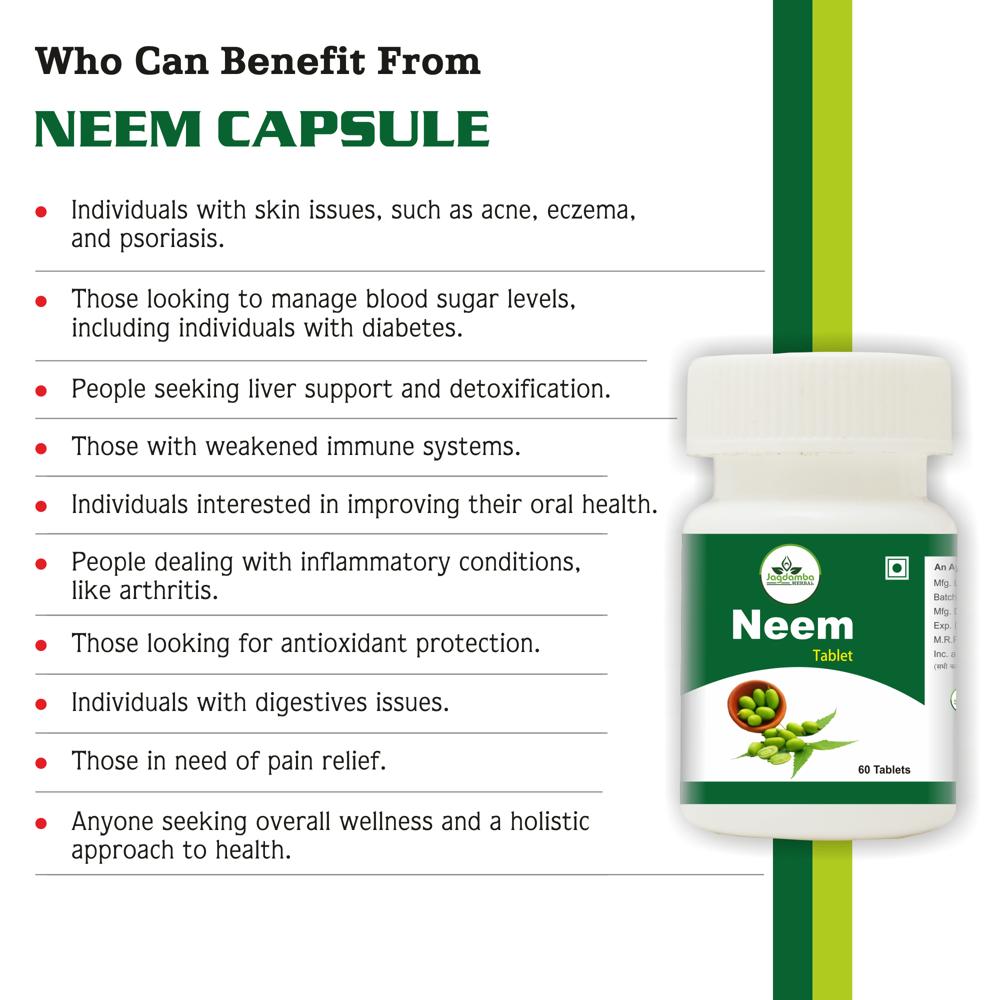 Neem Tablets - Age Group: For Adults