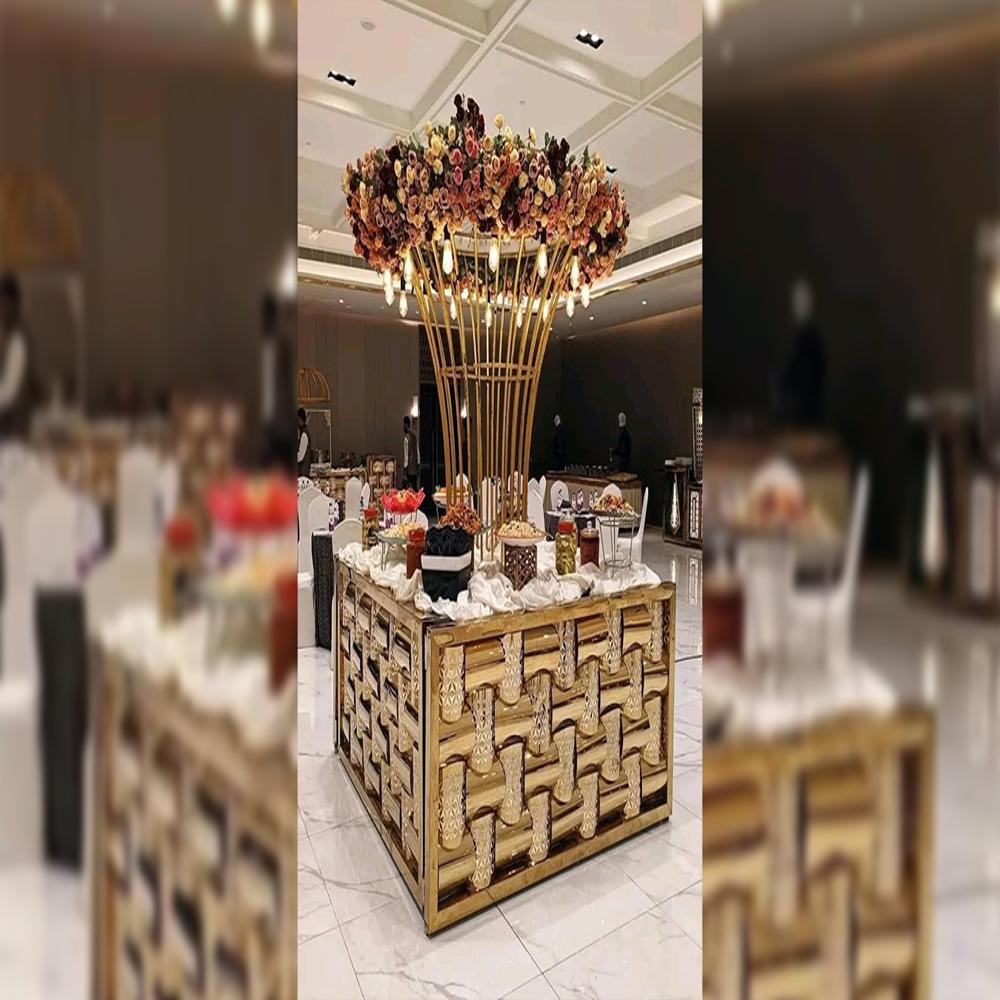 Carved Flower Pattern Counter - Material: Stainless Steel